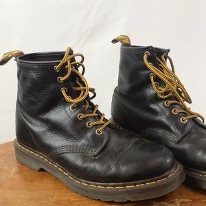 Brown Doc Martens boots